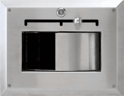 Secure food service hatch