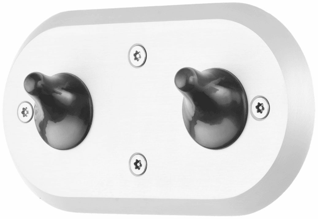 Dual coat hook rack