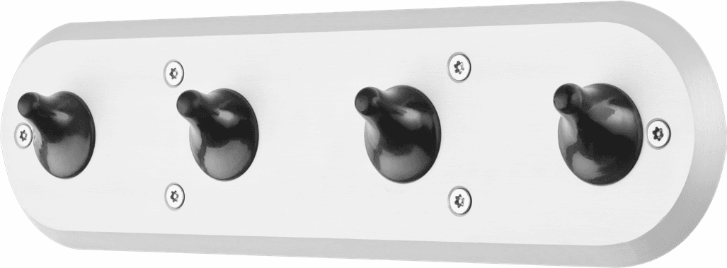 Four-hook coat rack