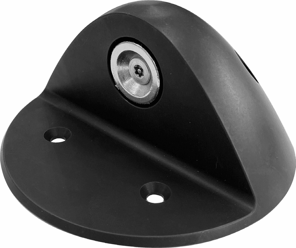Magnetic floor-mounted door stop