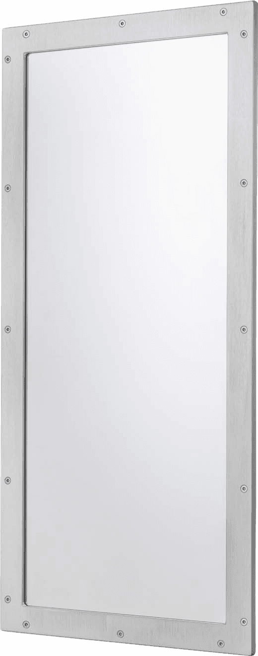 Wall-mounted safety mirror
