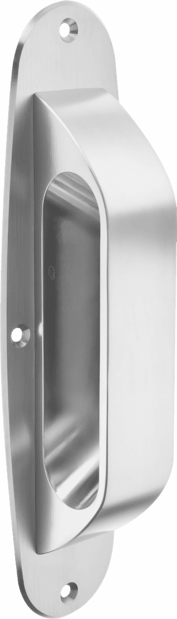 Classic pull handle on backplate