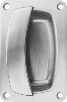 Bolt-fixed recessed pull handle pair