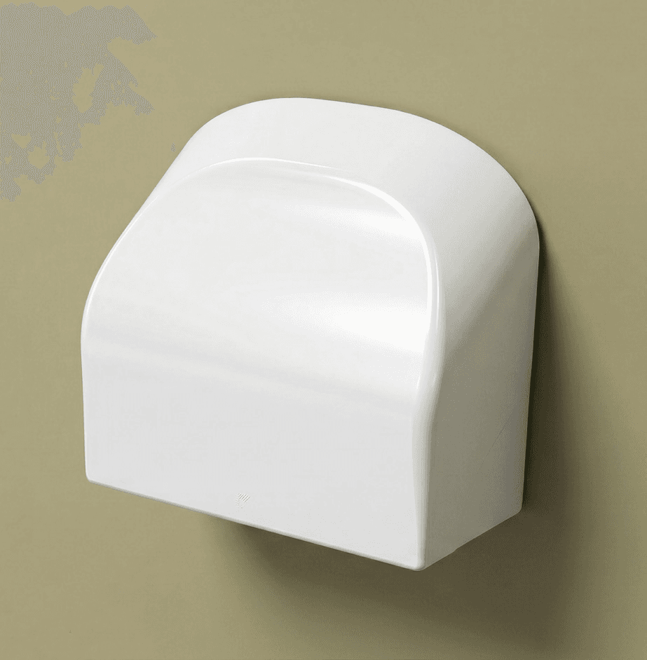 Sculpted toilet roll holder
