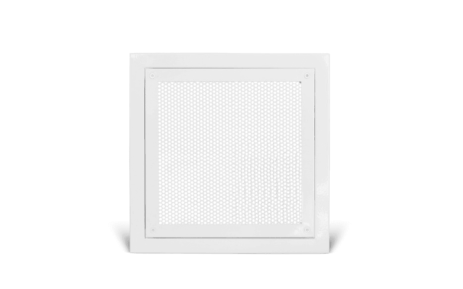Tamper-resistant perforated grille