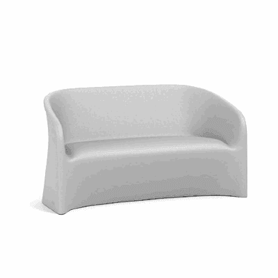 Moulded two-seat sofa
