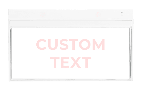 Custom-text illuminated sign