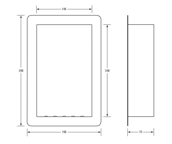 Metlam Anti-Ligature Recessed Soap & Shampoo Holder - Image 2